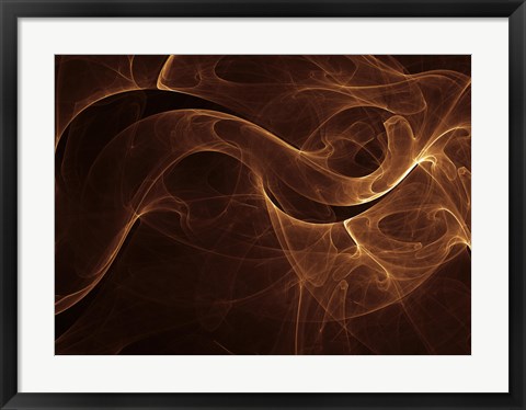 Framed Abstract Gold One Print