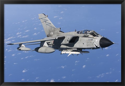 Framed Italian Air Force Tornado IDS armed with AGM-88 HARM missiles Print