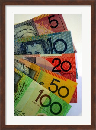 Framed Australian Money Print