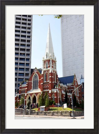 Framed Albert Street Uniting Church, Brisbane, Queensland, Australia Print