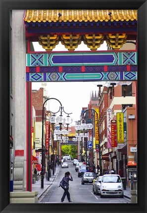 Framed Chinatown, Little Bourke Street, Melbourne, Victoria, Australia Print