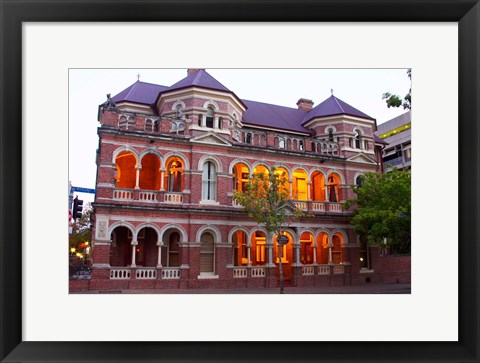 Framed Mansions, Brisbane, Queensland, Australia Print
