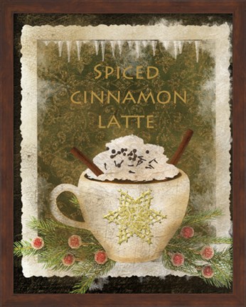 Framed Spiced Cinnamon Latte Print