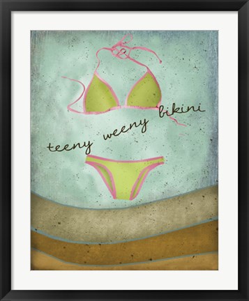 Framed Teeny Weeny Bikini Print