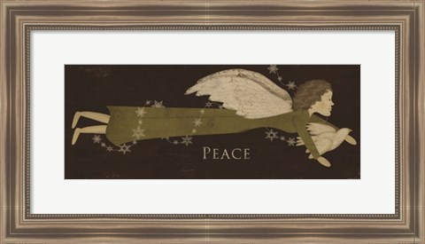 Framed Angel Peace Print