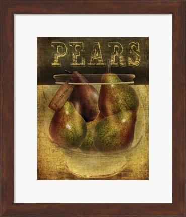 Framed Pears Print