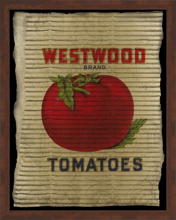 Framed Vintage Tomatoes Print