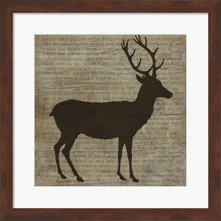 Framed Deer Print