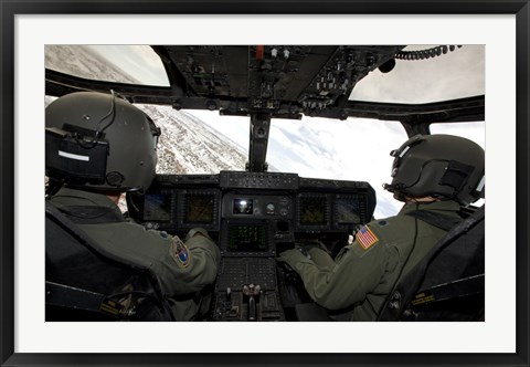 Framed Cockpit View of a CV-22 Osprey Print