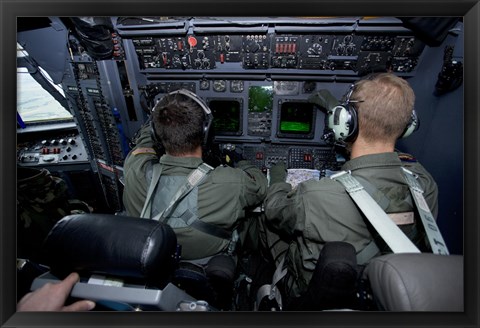 Framed Airmen at Work in a MC-130H Combat Talon II Print