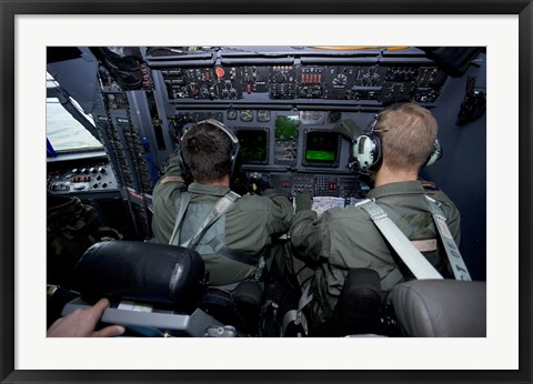 Framed Airmen at Work in a MC-130H Combat Talon II Print