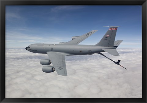 Framed KC-135R Flies over Arizona Print