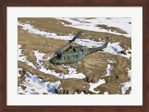 Framed UH-1N Twin Huey, New Mexico Print