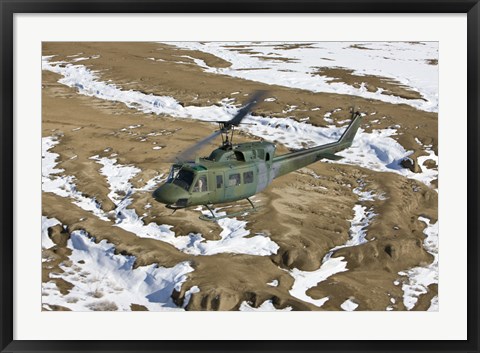 Framed UH-1N Twin Huey, New Mexico Print