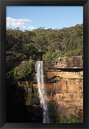 Framed Australia, New South Wales, Fitzroy Waterfall, Morton NP Print