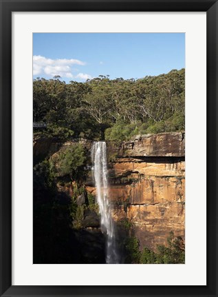 Framed Australia, New South Wales, Fitzroy Waterfall, Morton NP Print