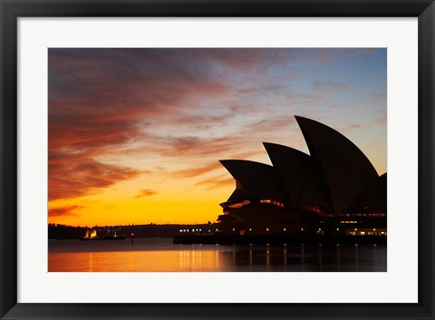 Framed Australia, New South Wales, Sydney Opera House at Dawn Print