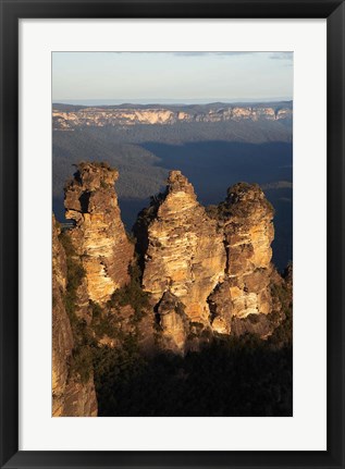 Framed Australia, New South Wales, Three sisters, rock formation Print