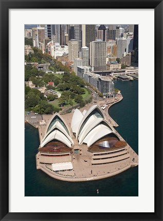 Framed Sydney Opera House, Botanic Gardens, Sydney, Australia Print