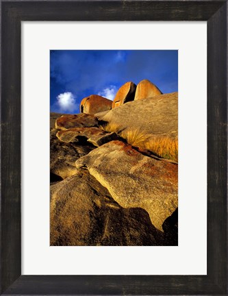 Framed Australia, Kangaroo Island, Rocky Landscape Print
