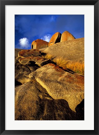 Framed Australia, Kangaroo Island, Rocky Landscape Print