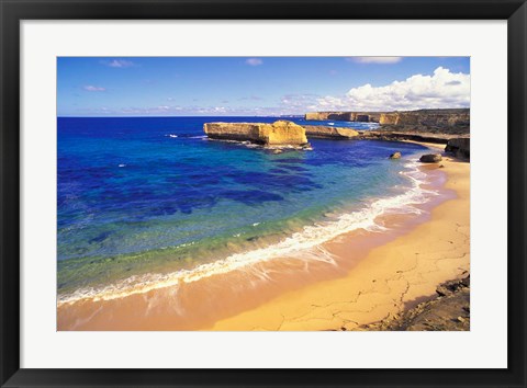 Framed Beach at Sherbrook River, Victoria, Australia Print