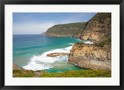 Framed Cliffs at Maingon Bay, Tasman Peninsula, Australia Print