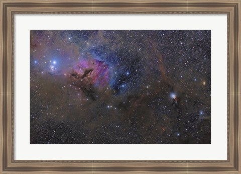 Framed Nebulosity in the Taurus Constellation Print