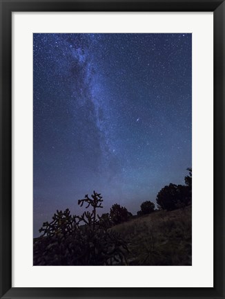 Framed Milky Way Rises Over Kenton, Oklahoma Print