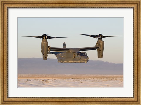 Framed CV-22 Osprey Flies in Helicopter Mode Print