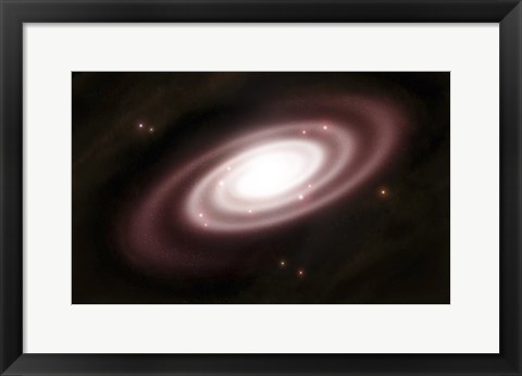 Framed Very Old Spiral Galaxy Print