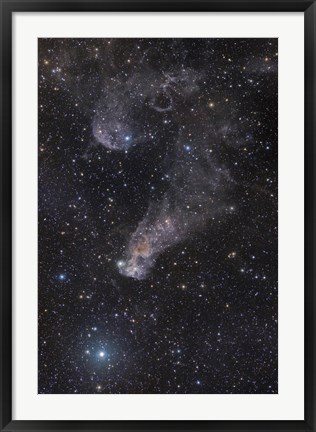 Framed Question Mark Nebula in Orion Print