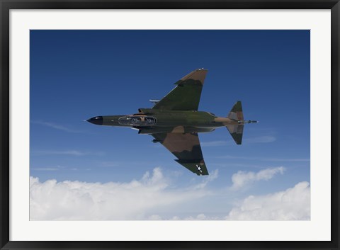 Framed QF-4E Aircraft Flies over the Gulf of Mexico Print