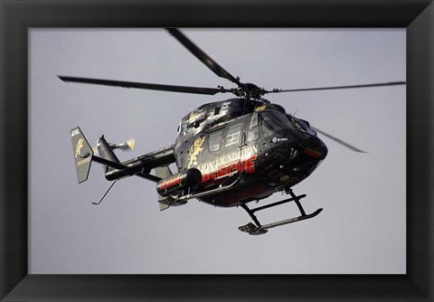 Framed Air Ambulance, Dunedin, South Island, New Zealand Print