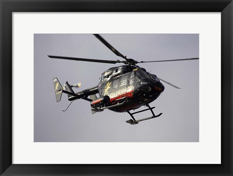 Framed Air Ambulance, Dunedin, South Island, New Zealand Print