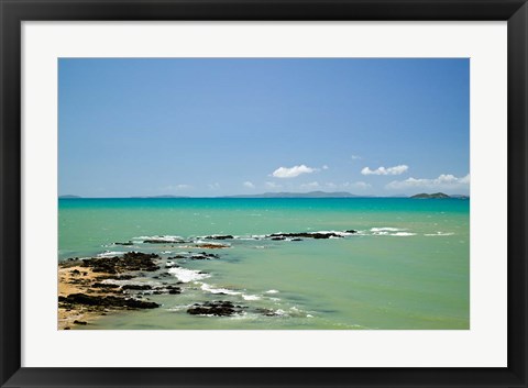 Framed Australia, Emu Park, Churchill Lookout, Beach Print