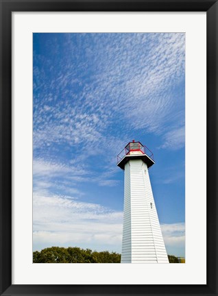 Framed Australia, Cleveland Point Lighthouse, Stradbroke Isl Print