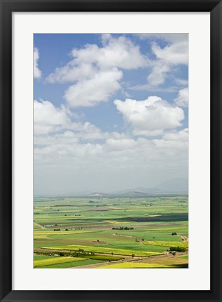 Framed Australia, Queensland, Coastal Plains agriculture Print