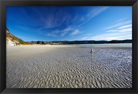 Framed Beach, Doctors Point, South Island, New Zealand (horizontal) Print