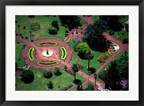 Framed Albert Park and Auckland CBD, New Zealand Print