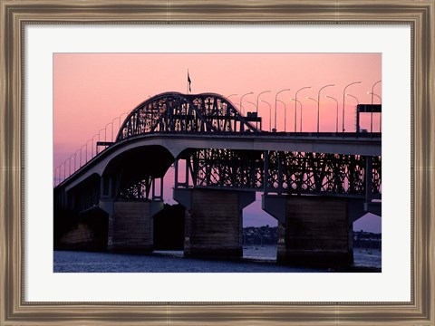 Framed Auckland Harbour Bridge, New Zealand Print