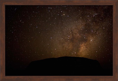 Framed Australia, No Territory, Uluru-Kata Tjuta NP, Stars Print