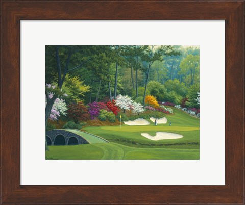 Framed Augusta on the 12th hole Print