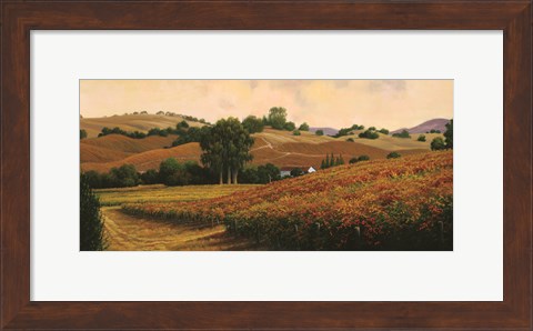 Framed Carneros Vineyards Print