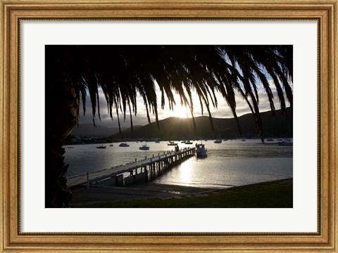 Framed Waikawa Bay, near Picton, Marlborough Sounds, South Island, New Zealand Print