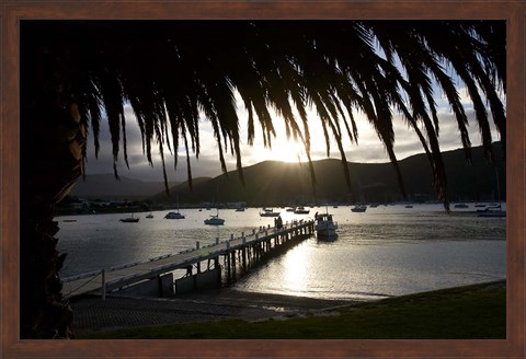 Framed Waikawa Bay, near Picton, Marlborough Sounds, South Island, New Zealand Print