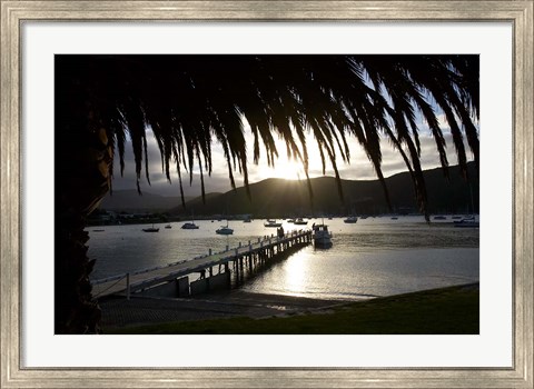 Framed Waikawa Bay, near Picton, Marlborough Sounds, South Island, New Zealand Print