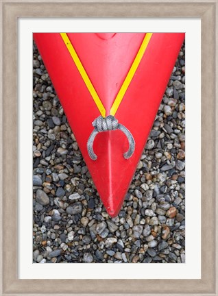 Framed Detail of Red Kayak Print