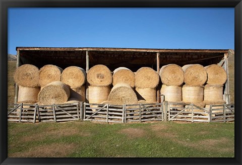 Framed Hay Barn, Ahuriri Valley, North Otago, South Island, New Zealand Print