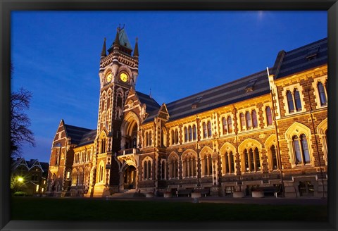 Framed Historic Registry Building, University of Otago, South Island, New Zealand (horizontal) Print